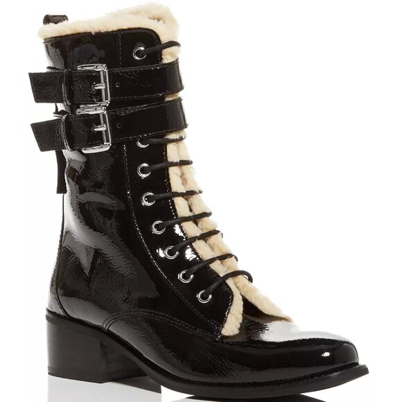 New KURT GEIGER LONDON Women's Serena Block Heel Black Boots 11 US/42 EU New - Picture 3 of 14